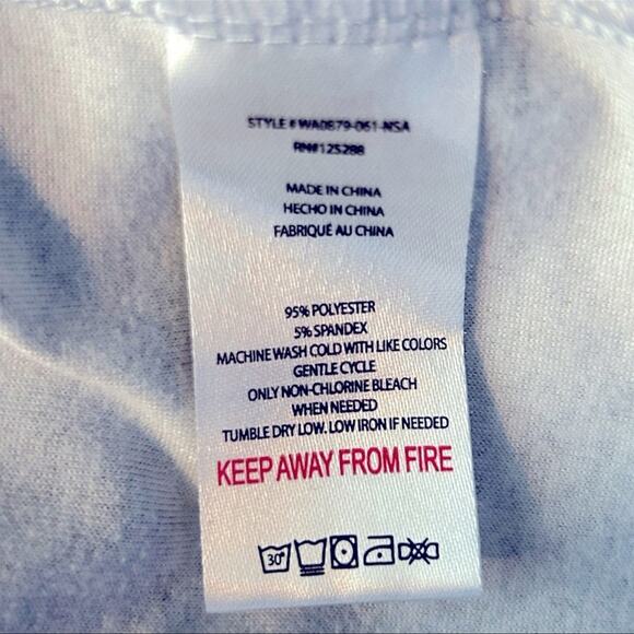 Rae Dunn Dream Heather Gray Long Sleeve Button Front Pajama Shirt Size Large - Picture 10 of 13